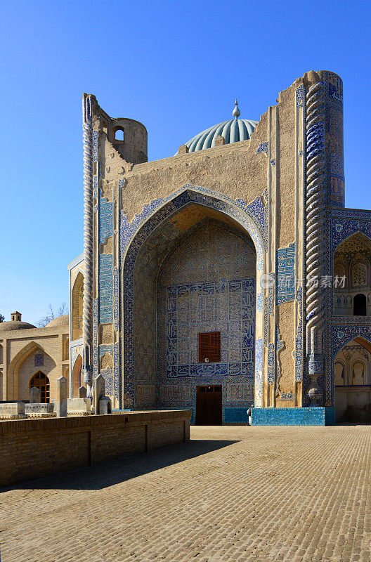 绿色清真寺，又名Khwaja Abu Nasr Parsa的圣地，巴尔赫省巴尔赫的中心，阿富汗